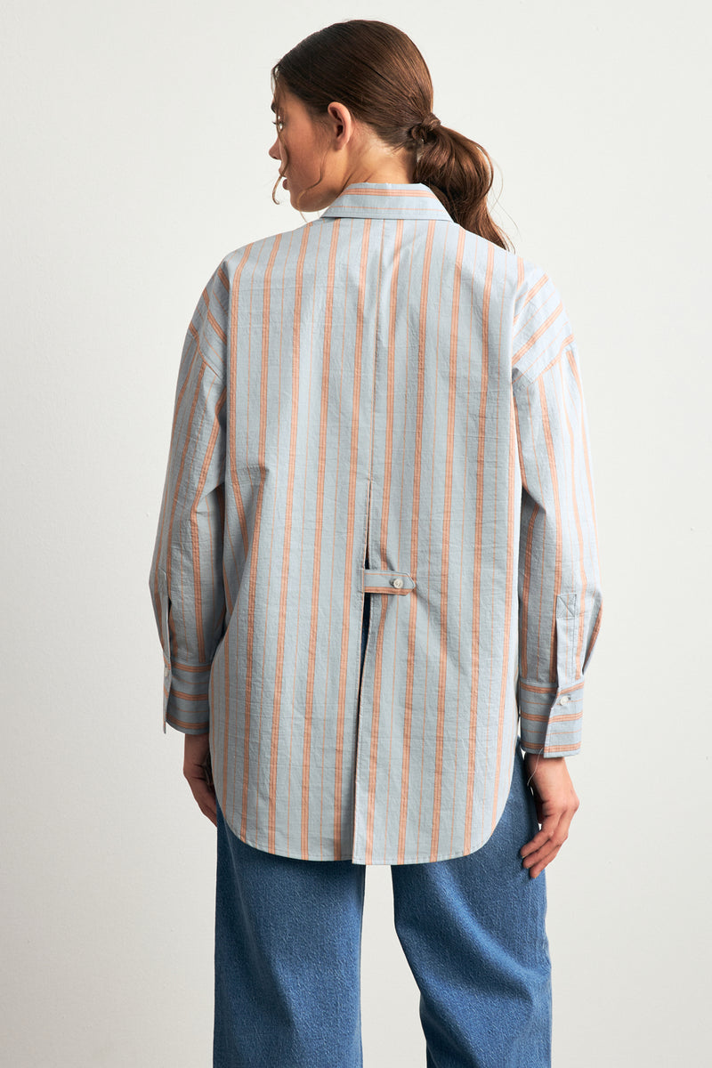 Setre Striped Long Sleeve Shirt  Light Green