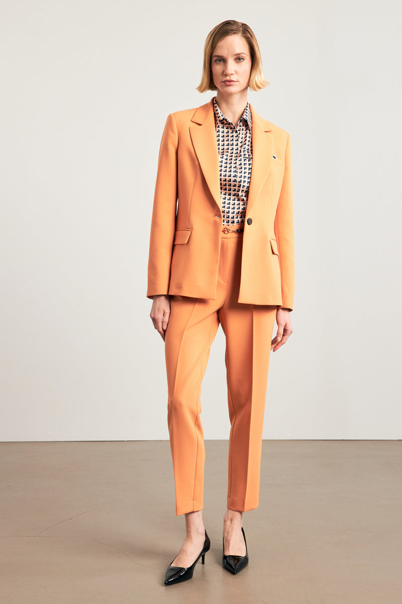 Setre Single-Breasted Jacket Blazer Orange