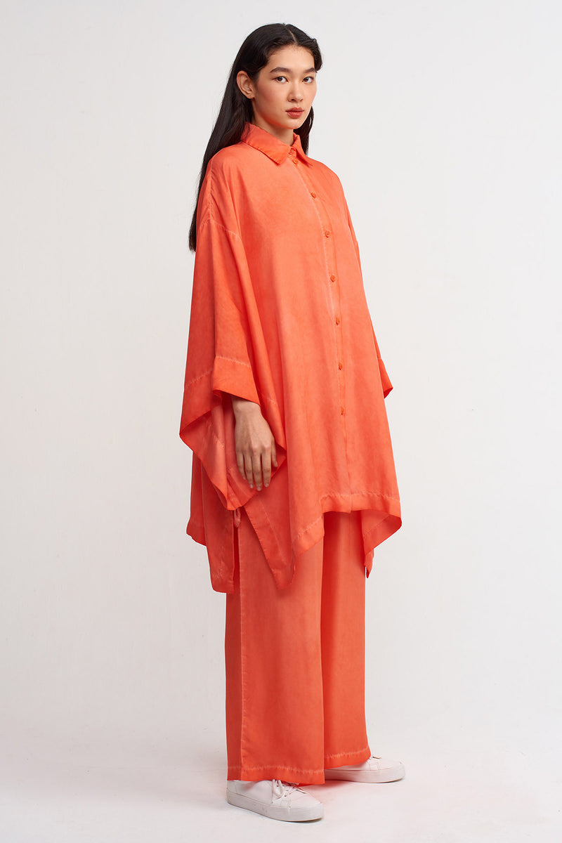 Nu Solid Chiffon Kimono Outerwear Orange – Wardrobe Fashion KW