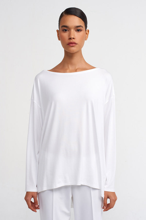 Nu Long Sleeve Lounge Shirt Off White