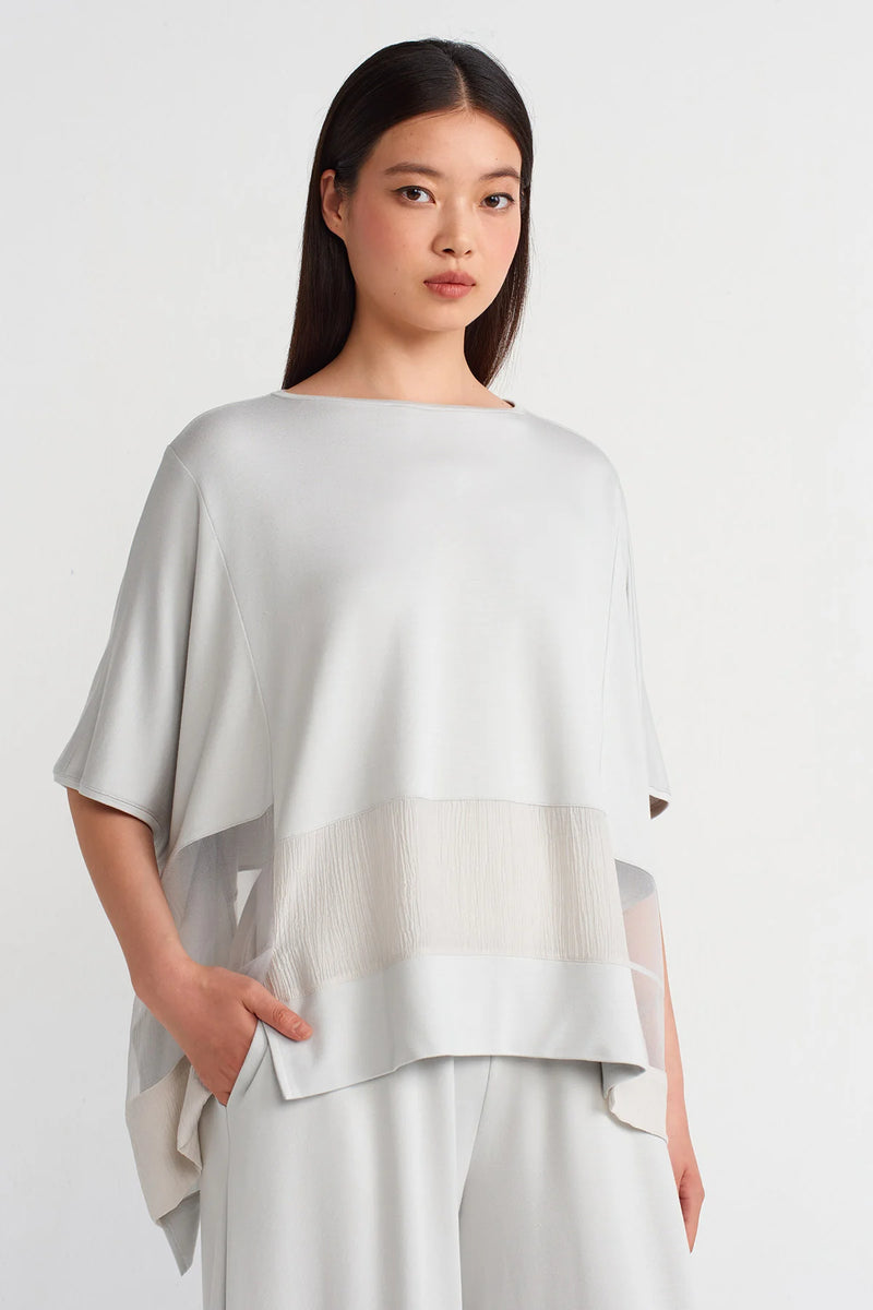 Nu Fabric Blocked T-Shirt Ice