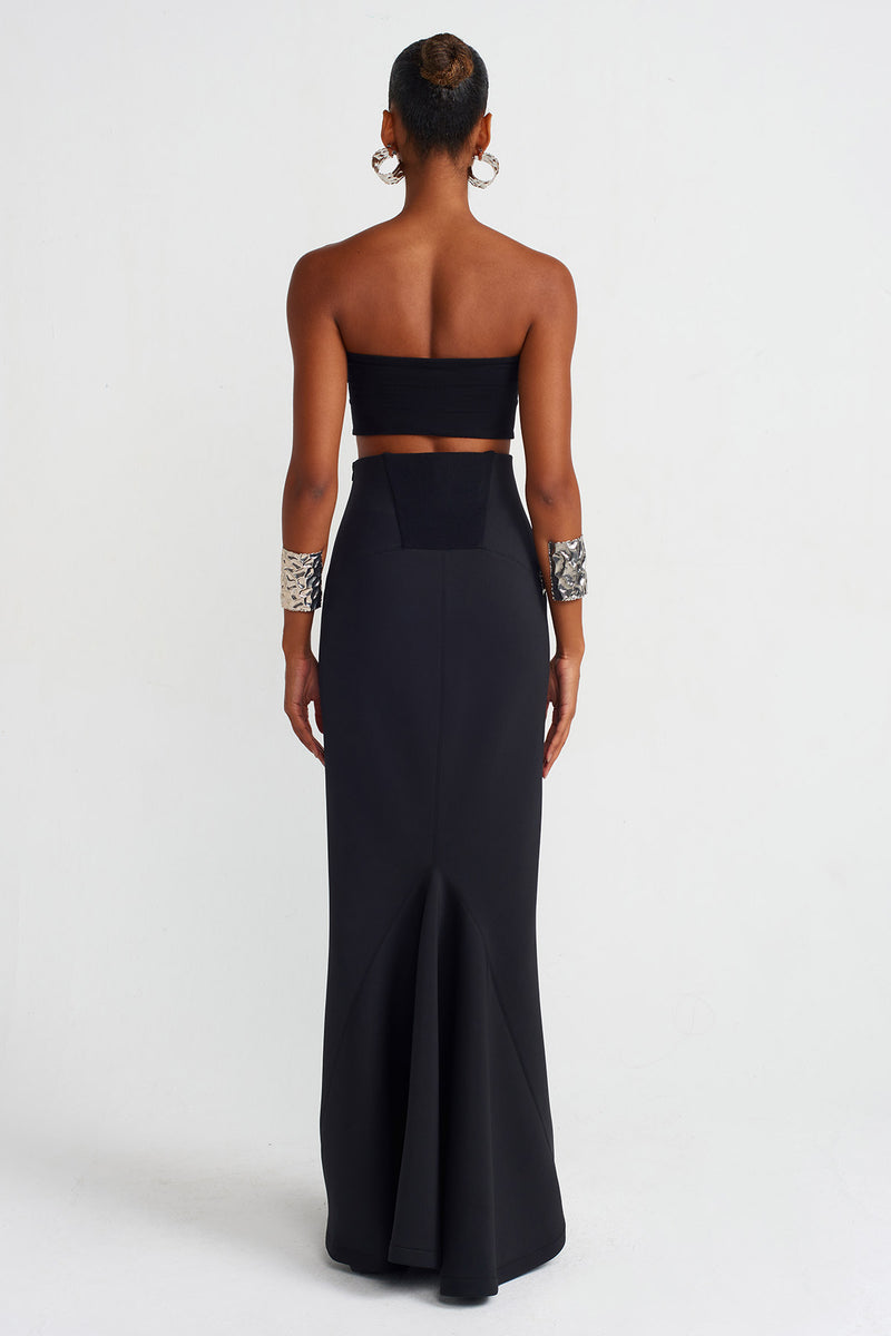 NU Tail Fish Skirt Black