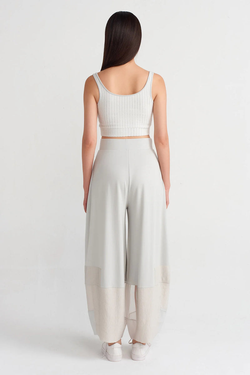 Nu Fabric Block Trousers Ice