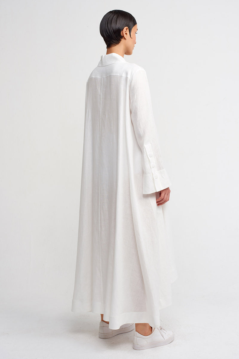 Nu Double-Breasted Jacket Dress Off White