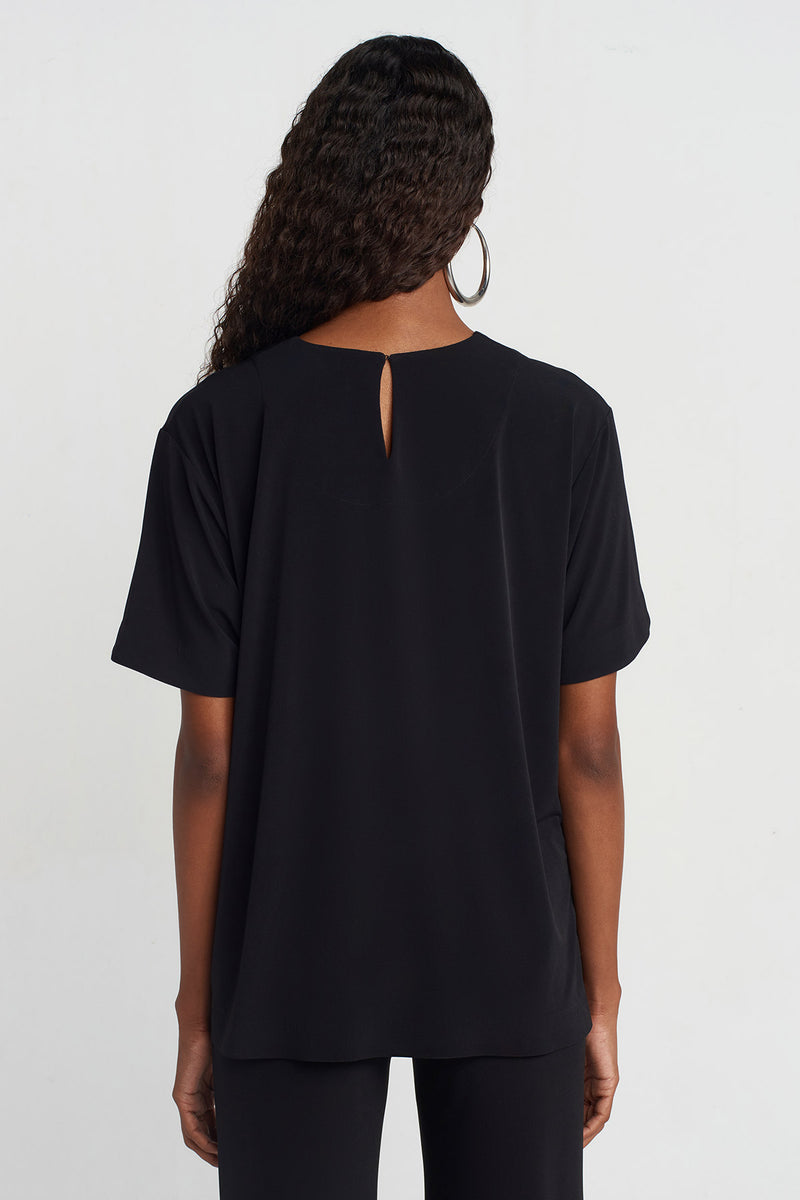 Nu Eyelet Jersey T-Shirt Black