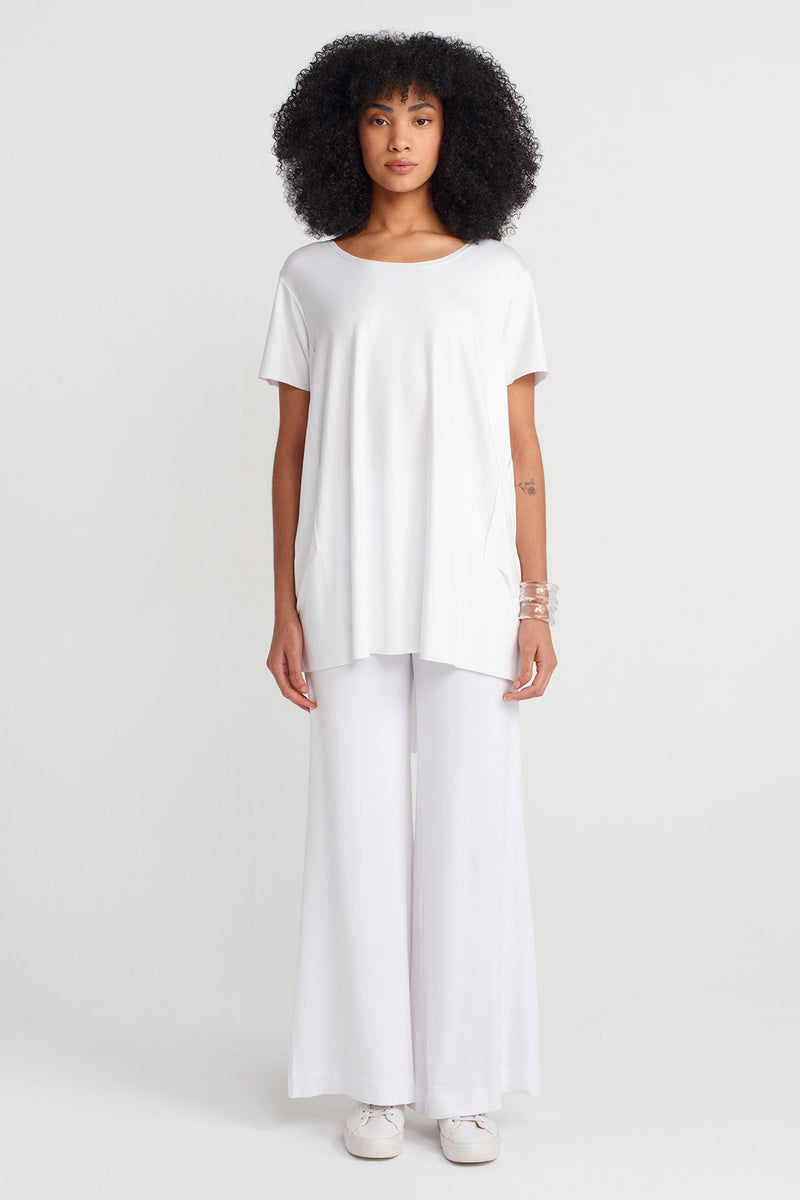 Nu Short-Sleeve Jersey T-Shirt Off White
