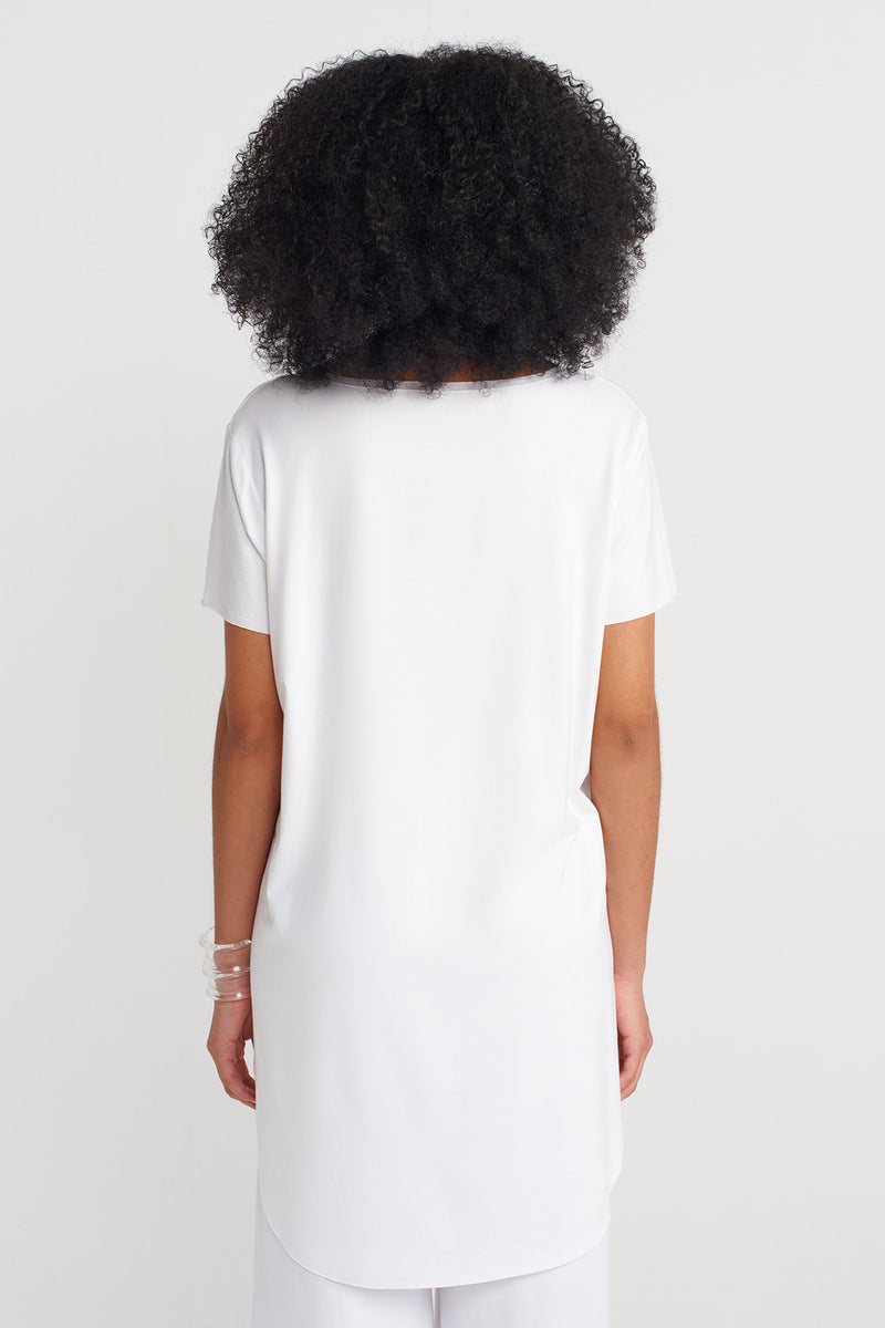 Nu Short-Sleeve Jersey T-Shirt Off White