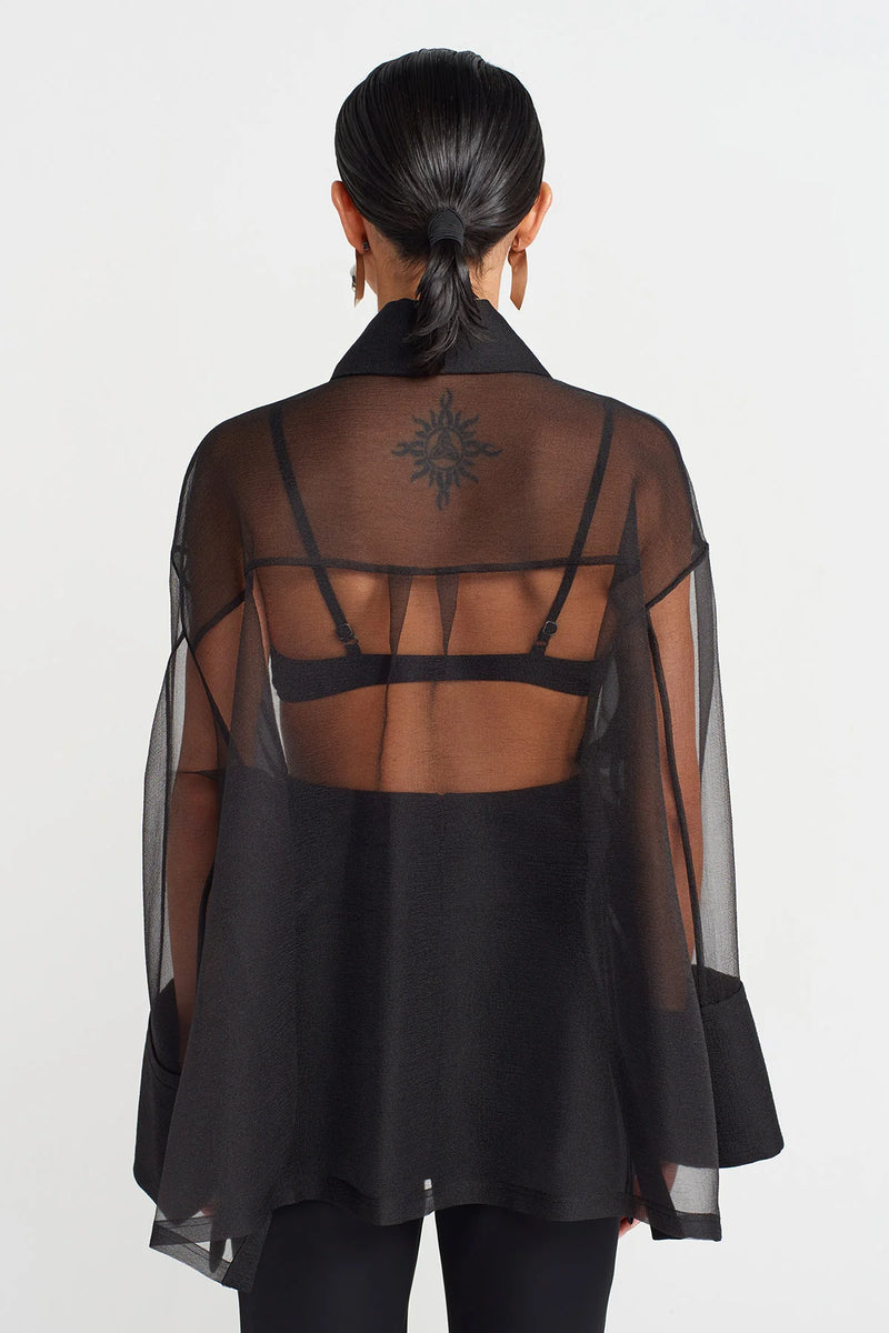 Nu Organza Shirt Black
