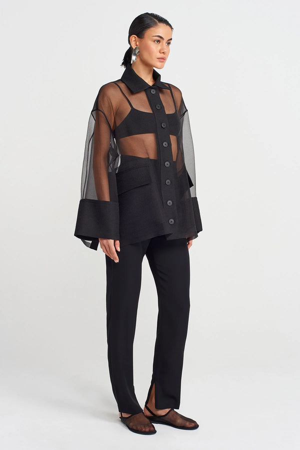 Nu Organza Shirt Black