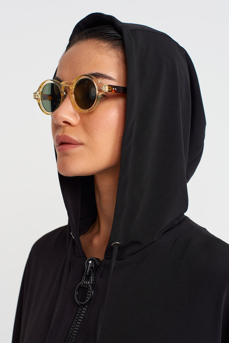 Nu Hooded Jersey Bomber Black
