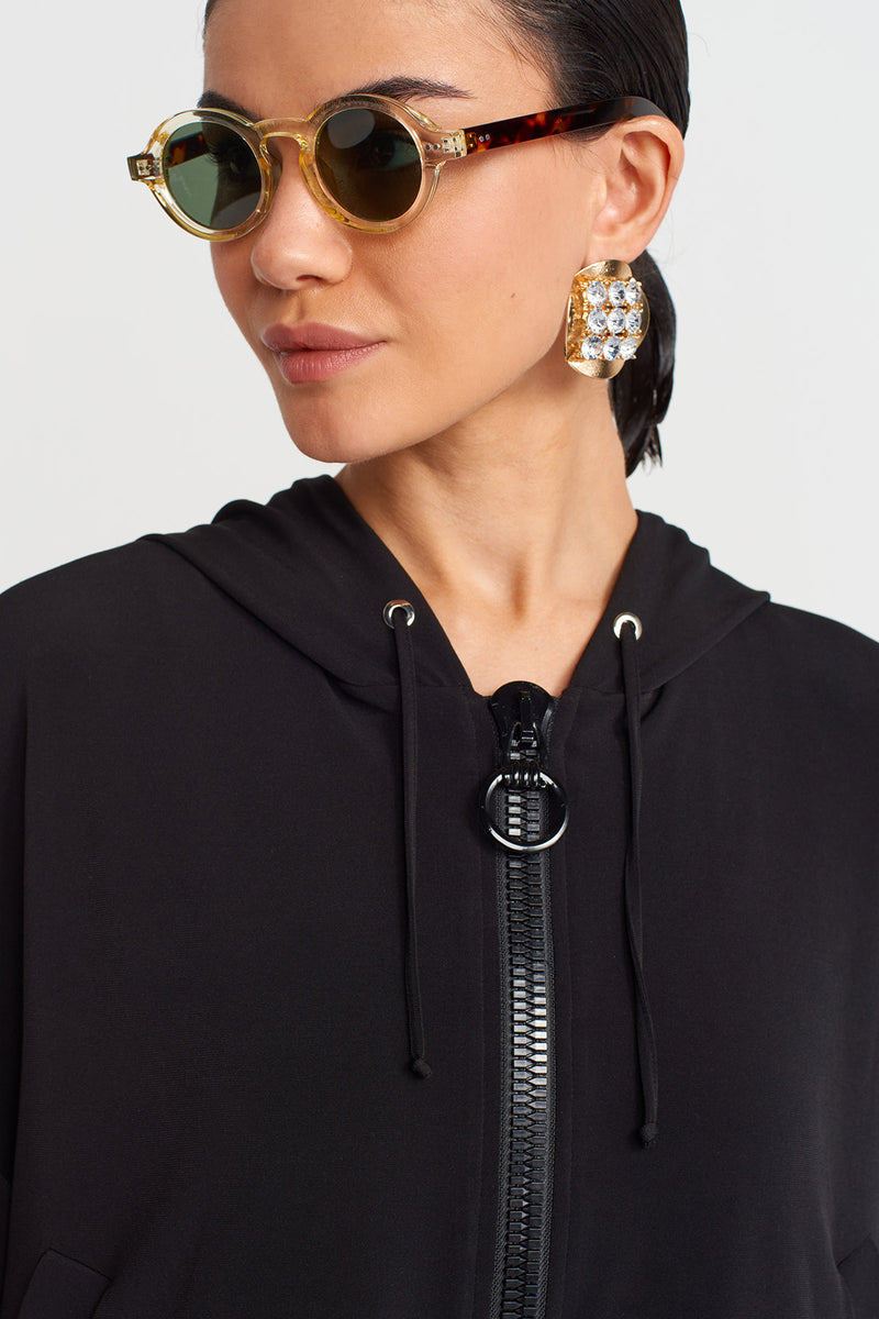 Nu Hooded Jersey Bomber Black