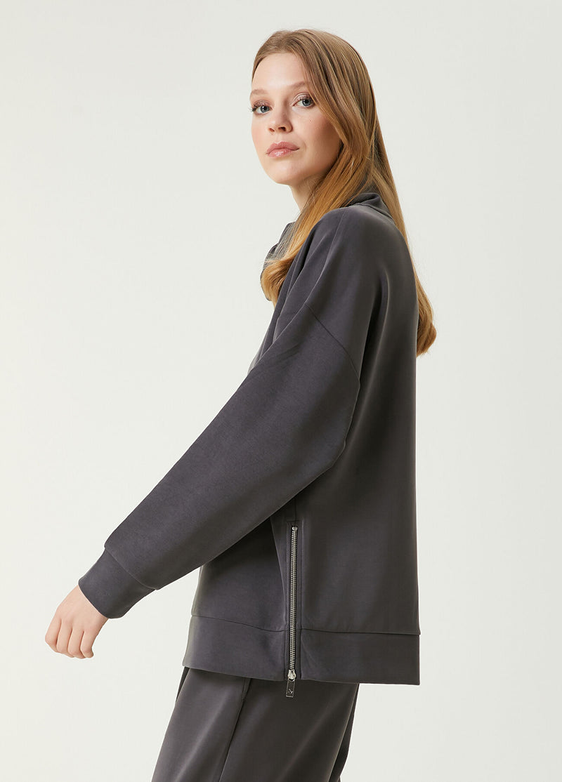 Beymen Club Draped Sweatshirt Anthracite