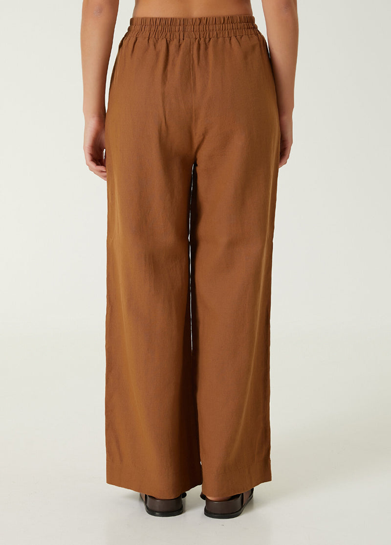 Beymen Club Camel Linen Trousers Camel