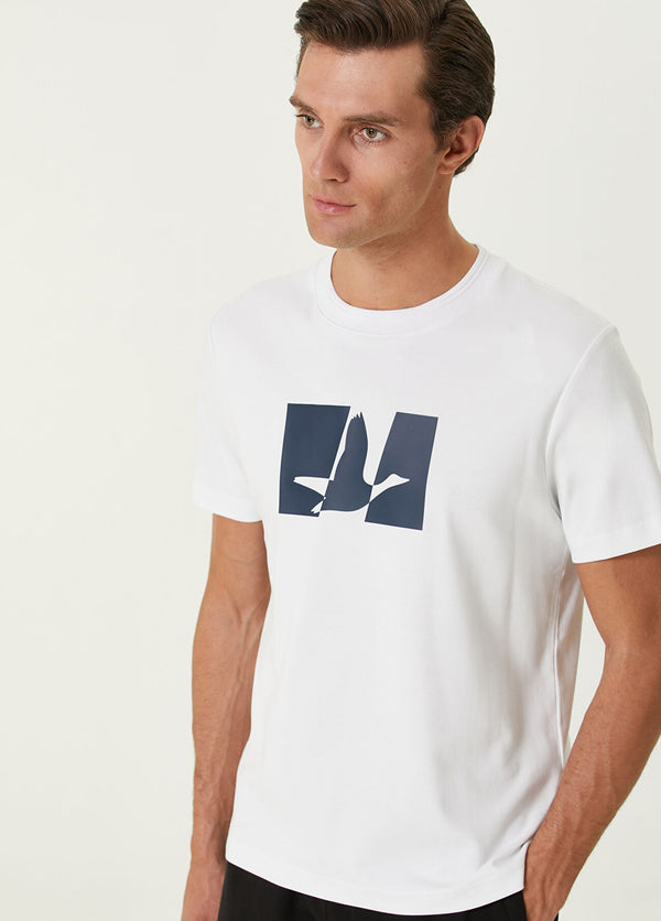 Beymen Club Men Logo T-Shirt Off White