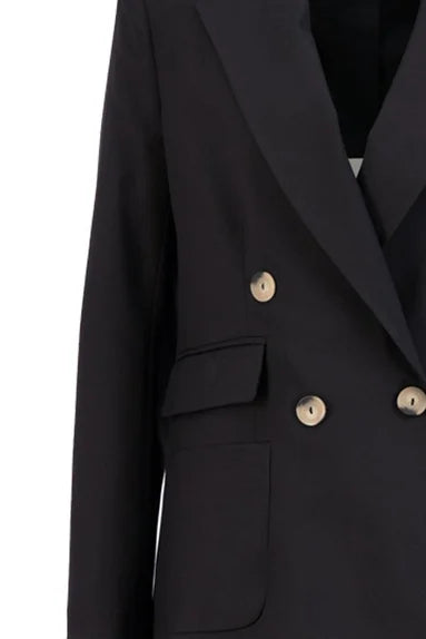 Setre Button Detailed Long Sleeve Jacket Black