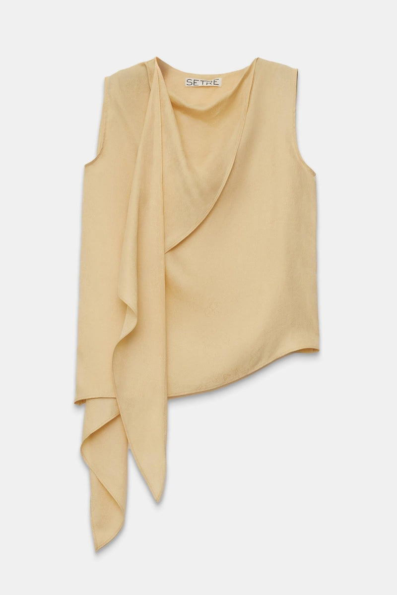 Setre Shawl Detail Tunic Light Yellow