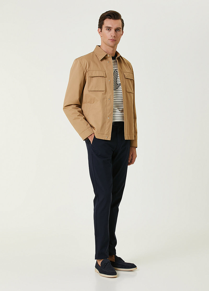 Beymen Club Snap Closure Jacket Camel