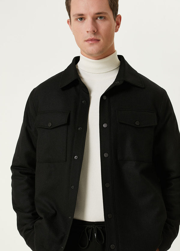 Beymen Club Men Wool Overshirt Black