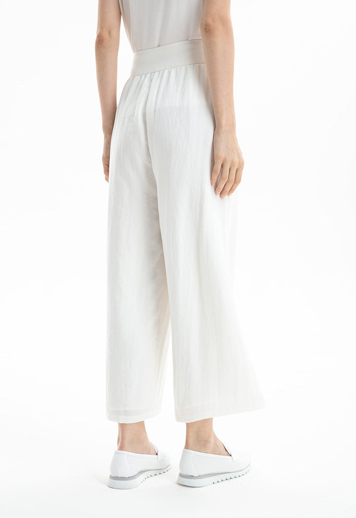 Choice High Waist Trouser Off White