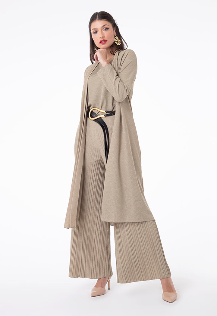 Choice Linen Jersey Long Sleeves Outer Khaki