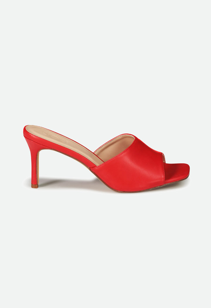 Choice Peep Toe High Heels Sandals Red - Wardrobe Fashion