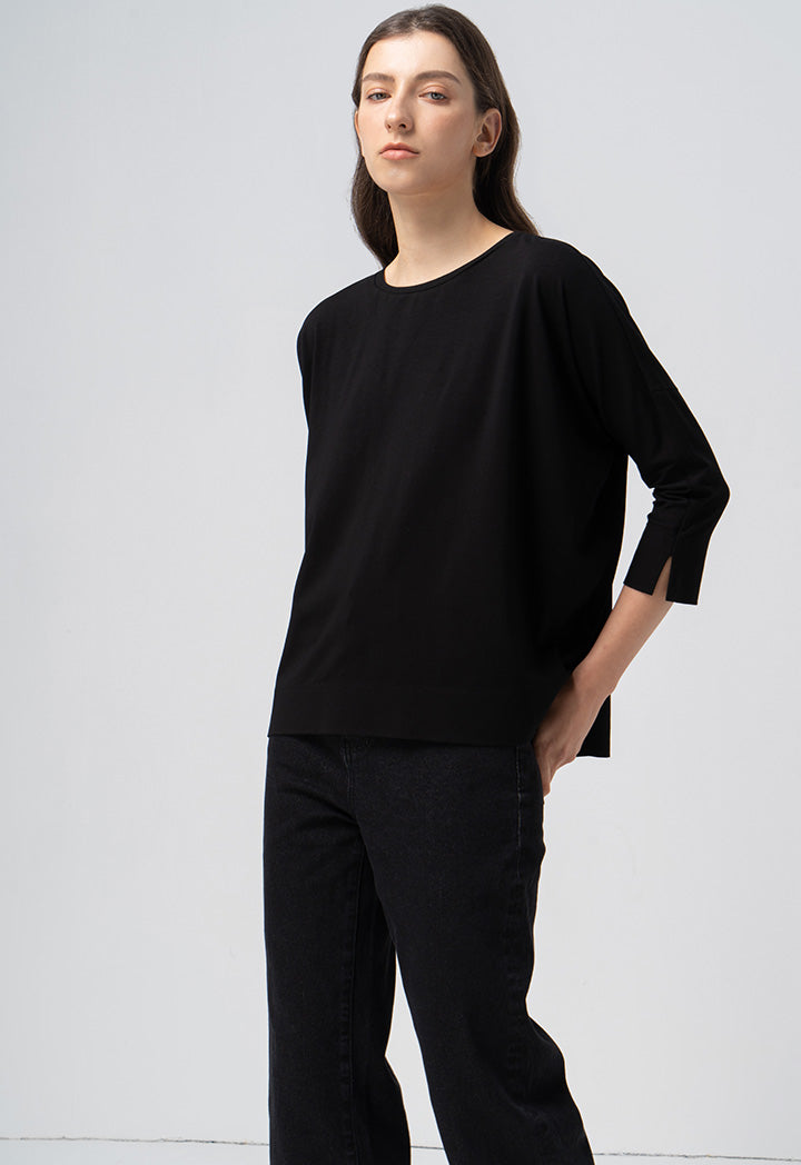 Choice Basic Solid Jersey T-Shirt Black