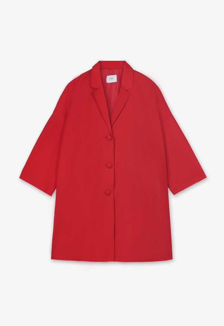 Choice Solid Single Breasted Jacket Red