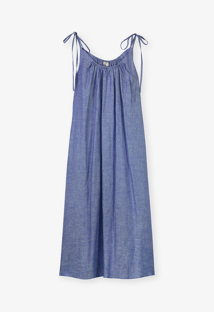 Choice Adjustable Strap Maxi Dress Blue