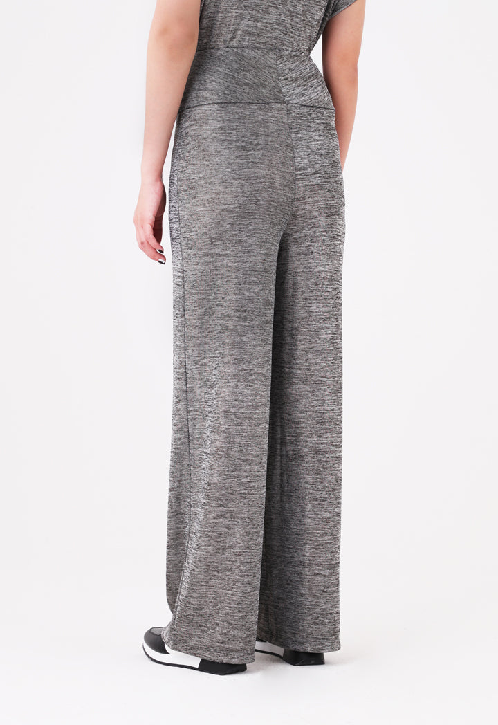 Choice Lurex Knitted Trouser Silver