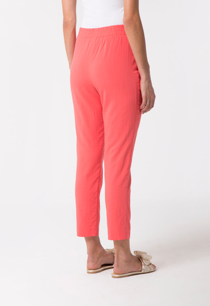 Choice Textured Casual Trouser Formula Red