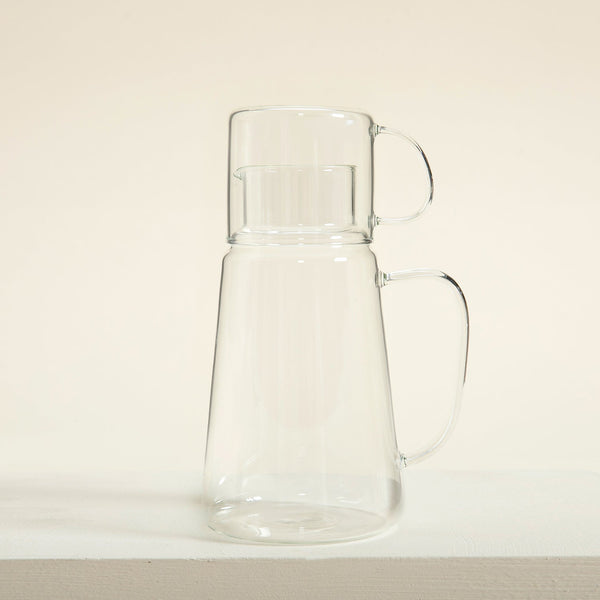 Chakra Leeds Pitcher W Glass Cup Transparent