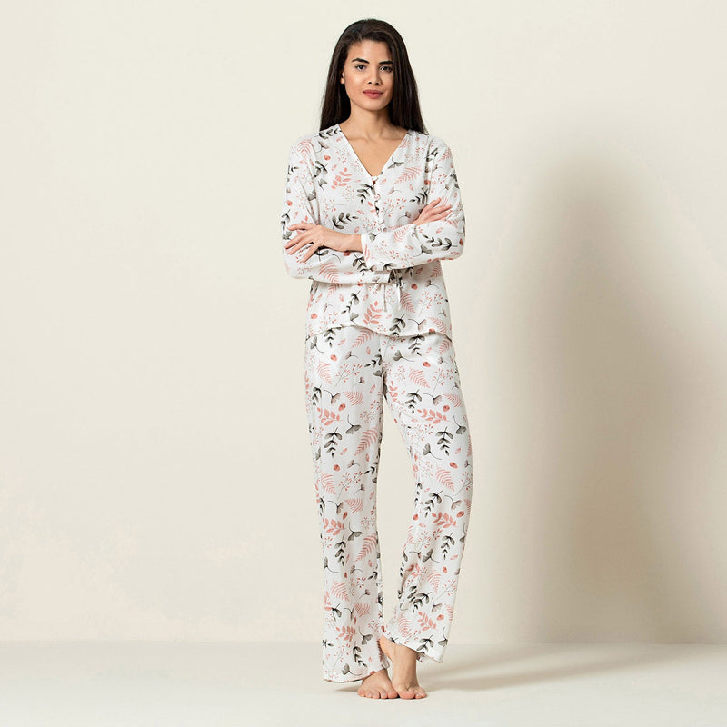 Chakra Fabienne Pajamas Set Ecru