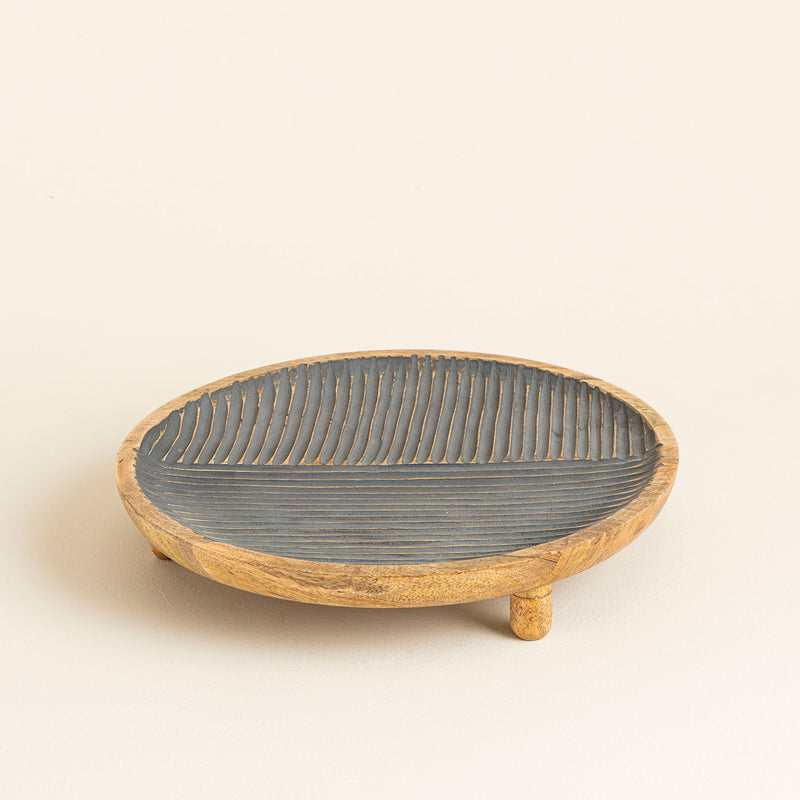 Chakra Lerroak Round Platter S 35Cm Natural