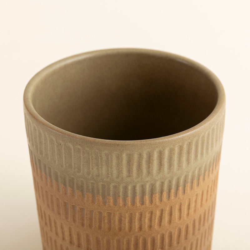 Chakra Ofera Vase 14X15.5Cm Brown