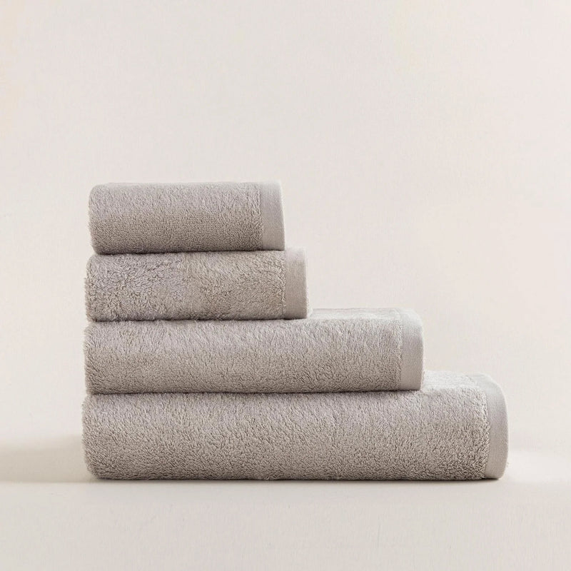 Chakra Solid Bath Towel 85X150Cm Light Grey