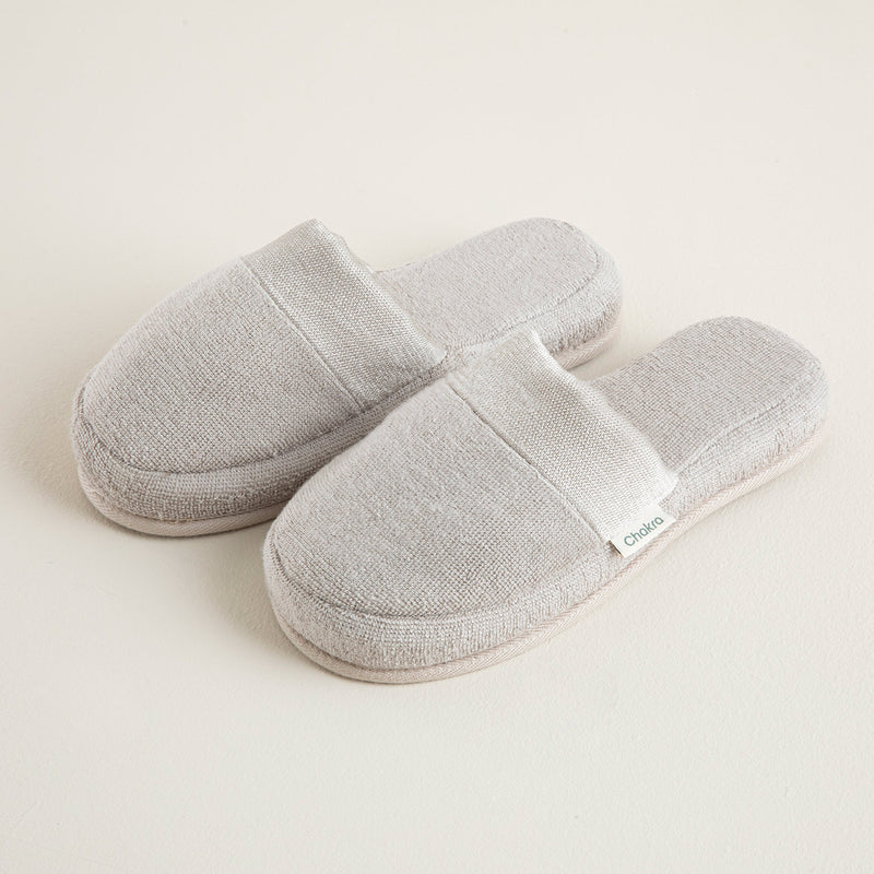 Chakra Floss Unisex Slippers Light Grey