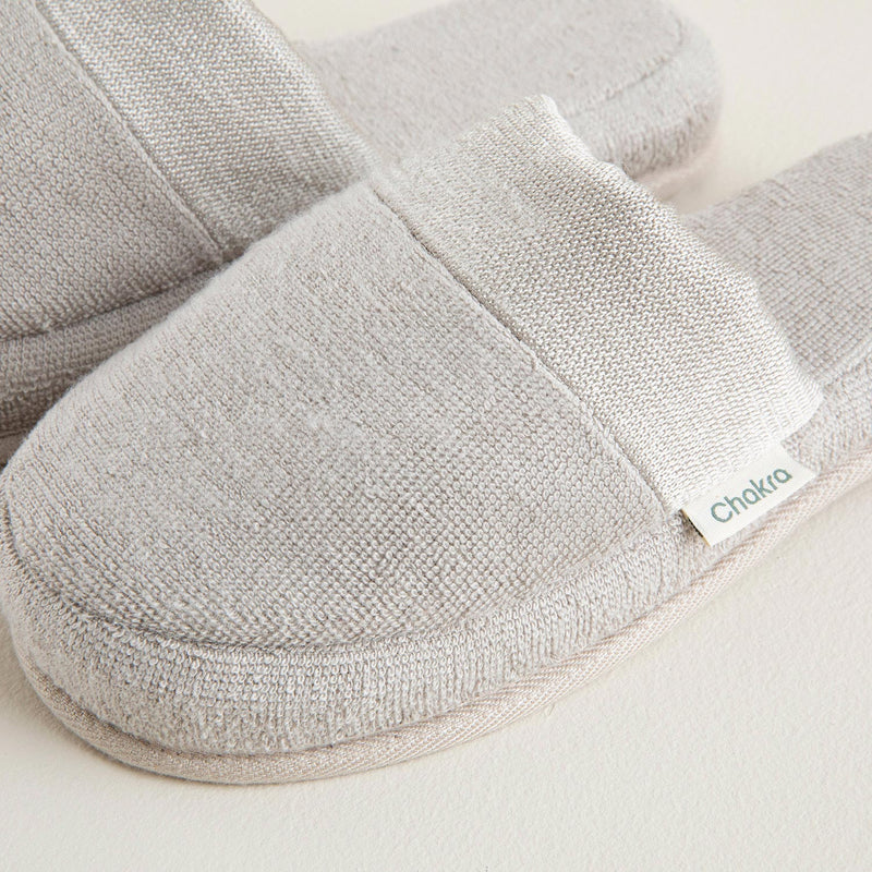 Chakra Floss Unisex Slippers Light Grey