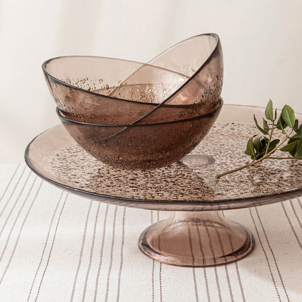 Chakra Deep Forest Coffee Cake Stand 33Cm Brown