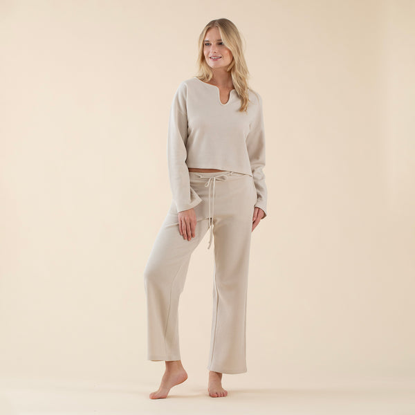 Chakra Pino Woman Pyjamas Set Cream