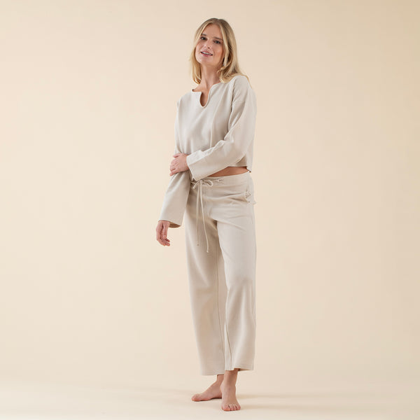 Chakra Pino Woman Pyjamas Set Cream