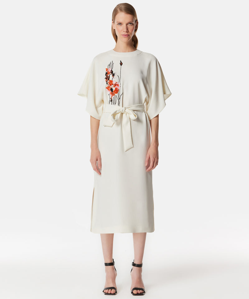 Machka Sequin-Embellished Midi Dress Ecru