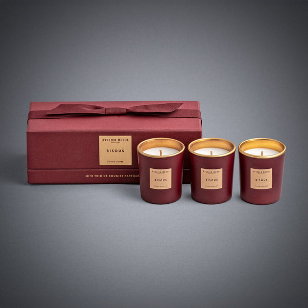 Atelier Rebul Bisous Mini Scented Candle Trio 3X65 G Bisous