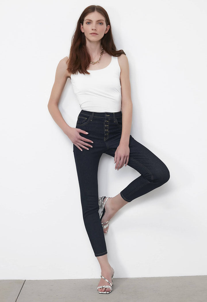 Ipekyol T-Shirt Top N/Sl Ecru - Wardrobe Fashion