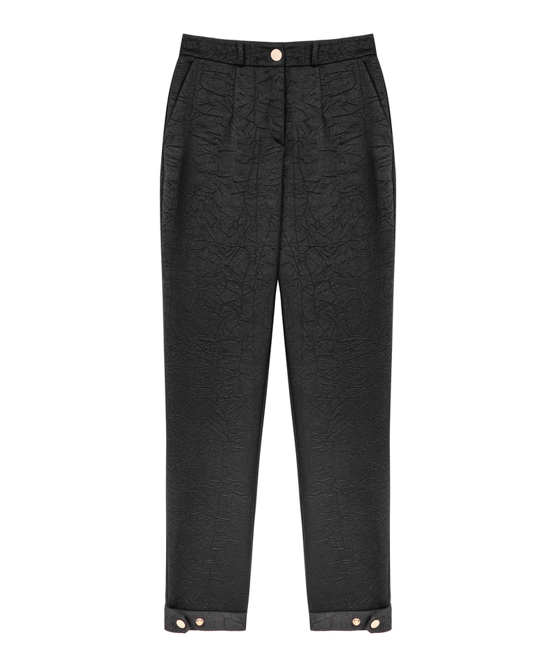 Ipekyol Mid Waist Textured Trousers Black