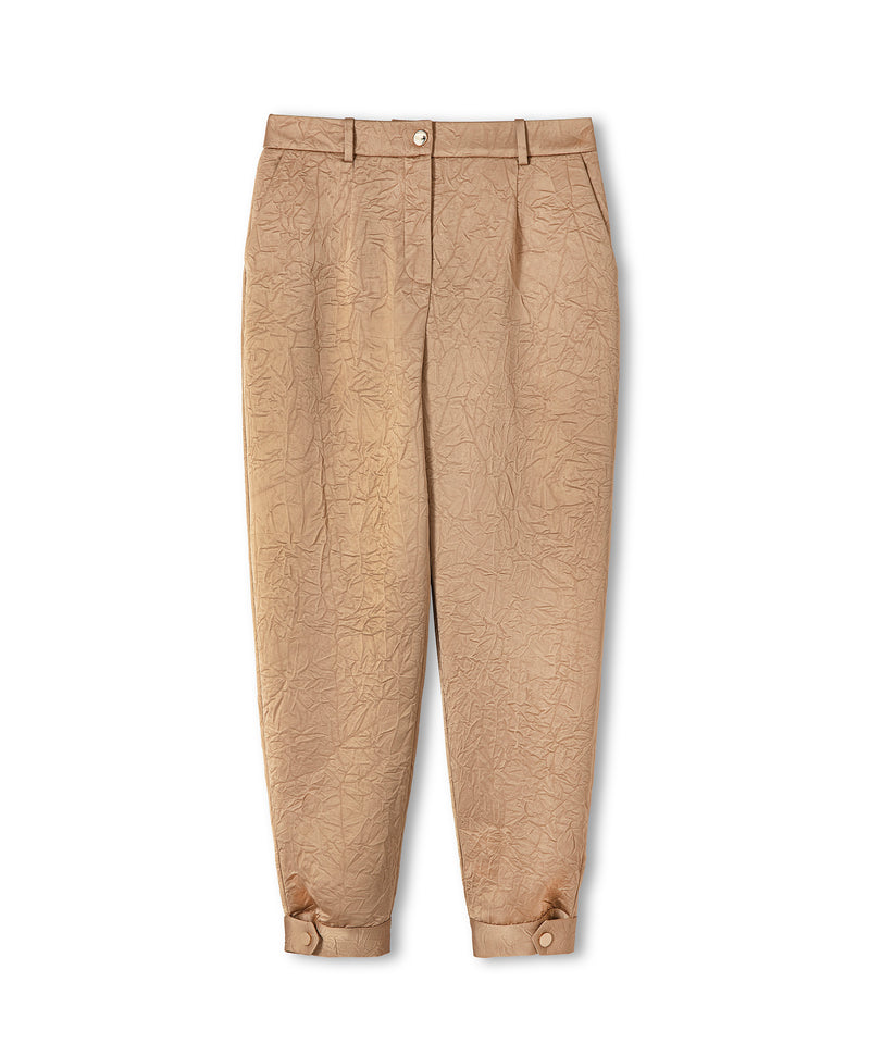 Ipekyol Mid Waist Textured Trousers Natural