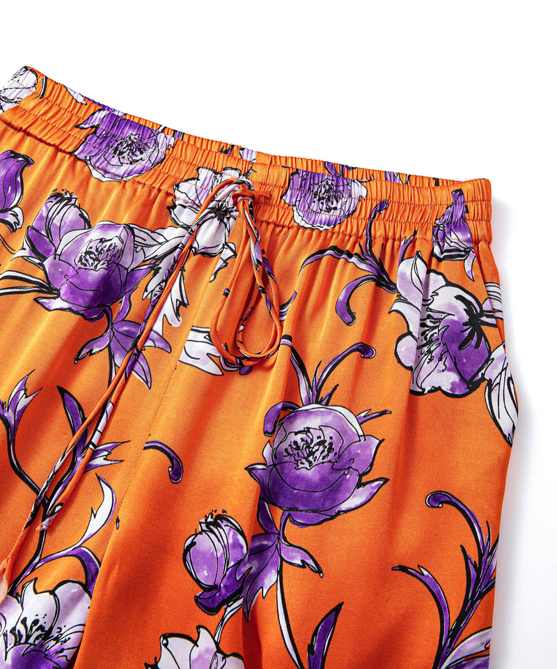 Ipekyol Flower Pattern Trousers Orange