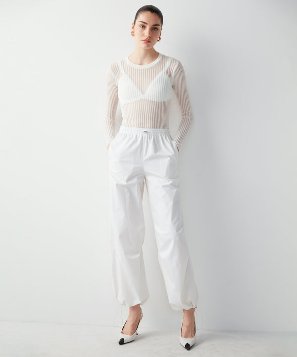 Ipekyol Mid Waist Cargo Trousers White