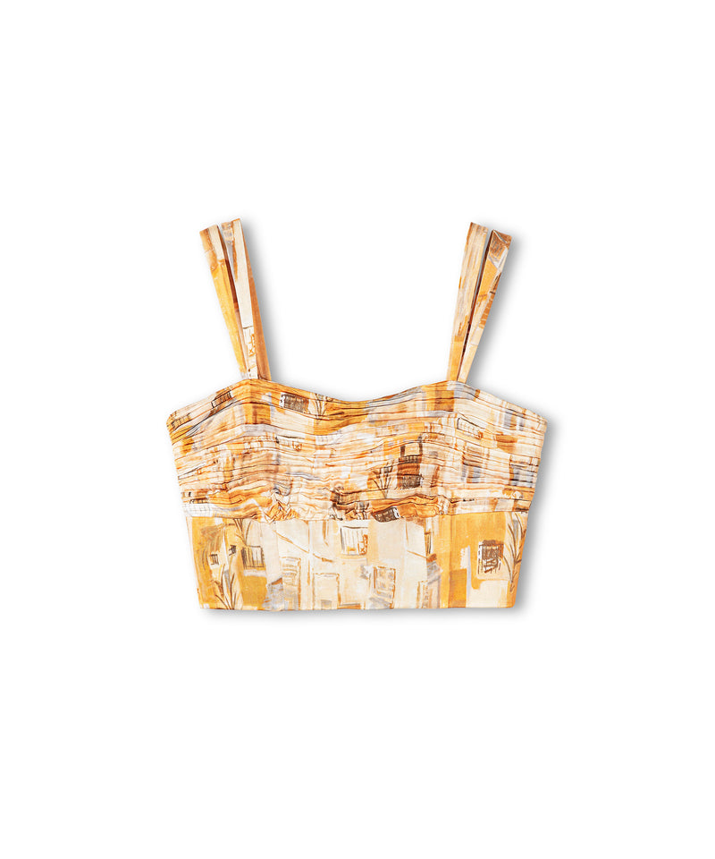 Ipekyol Abstract Pattern Bustier Apricot