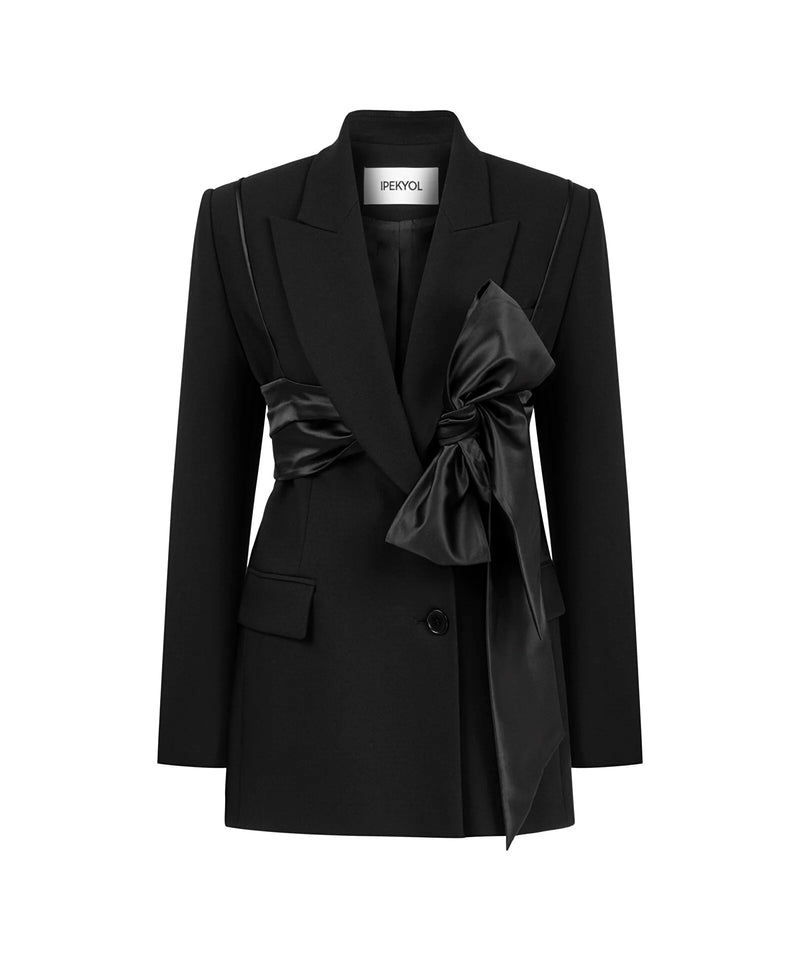 Ipekyol Blazer With Tie-Up Bustier Black