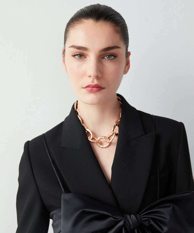 Ipekyol Blazer With Tie-Up Bustier Black